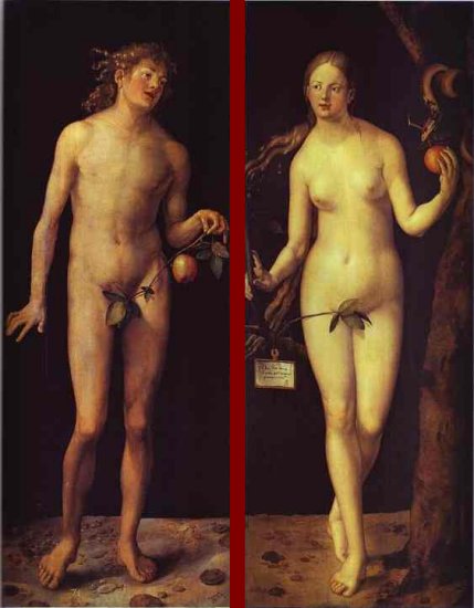 Dürer: Ádám és Éva (1507)
